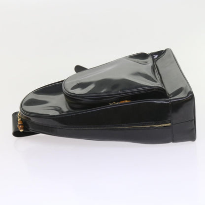 GUCCI Bamboo Body Bag Leather Black 003 3444 0027  bs9736