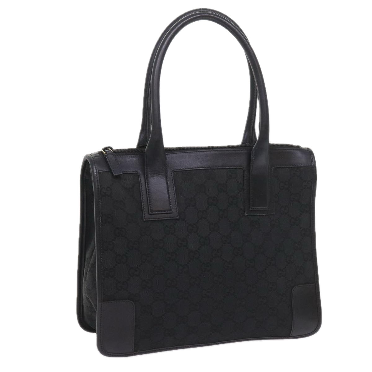 GUCCI GG Canvas Tote Bag Black 000 0855 002112  bs9819