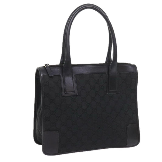 GUCCI GG Canvas Tote Bag Black 000 0855 002112  bs9819