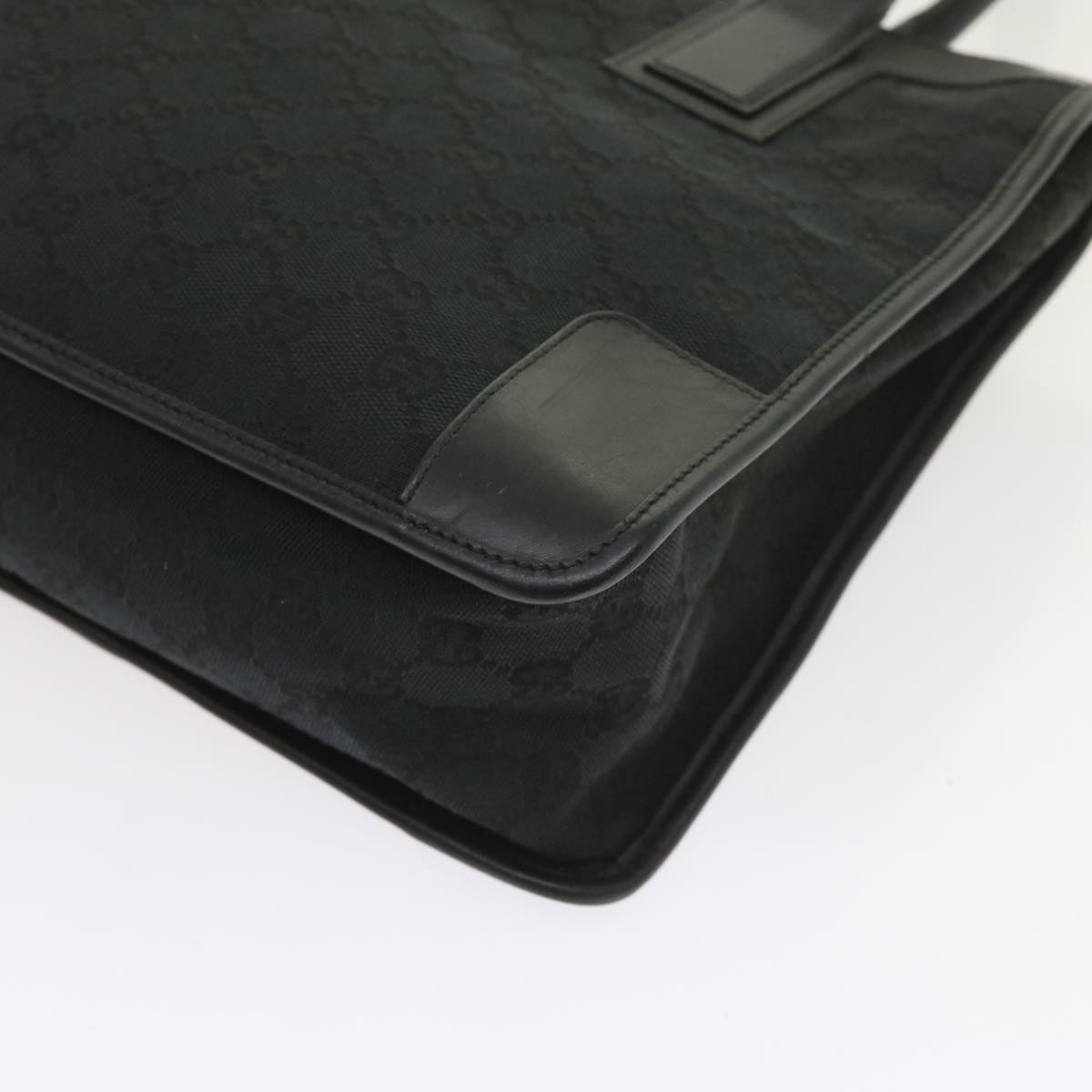 GUCCI GG Canvas Tote Bag Black 000 0855 002112  bs9819