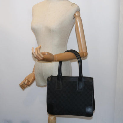 GUCCI GG Canvas Tote Bag Black 000 0855 002112  bs9819