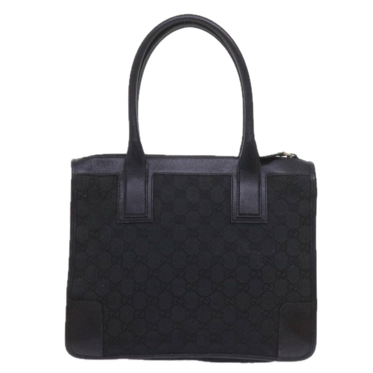 GUCCI GG Canvas Tote Bag Black 000 0855 002112  bs9819