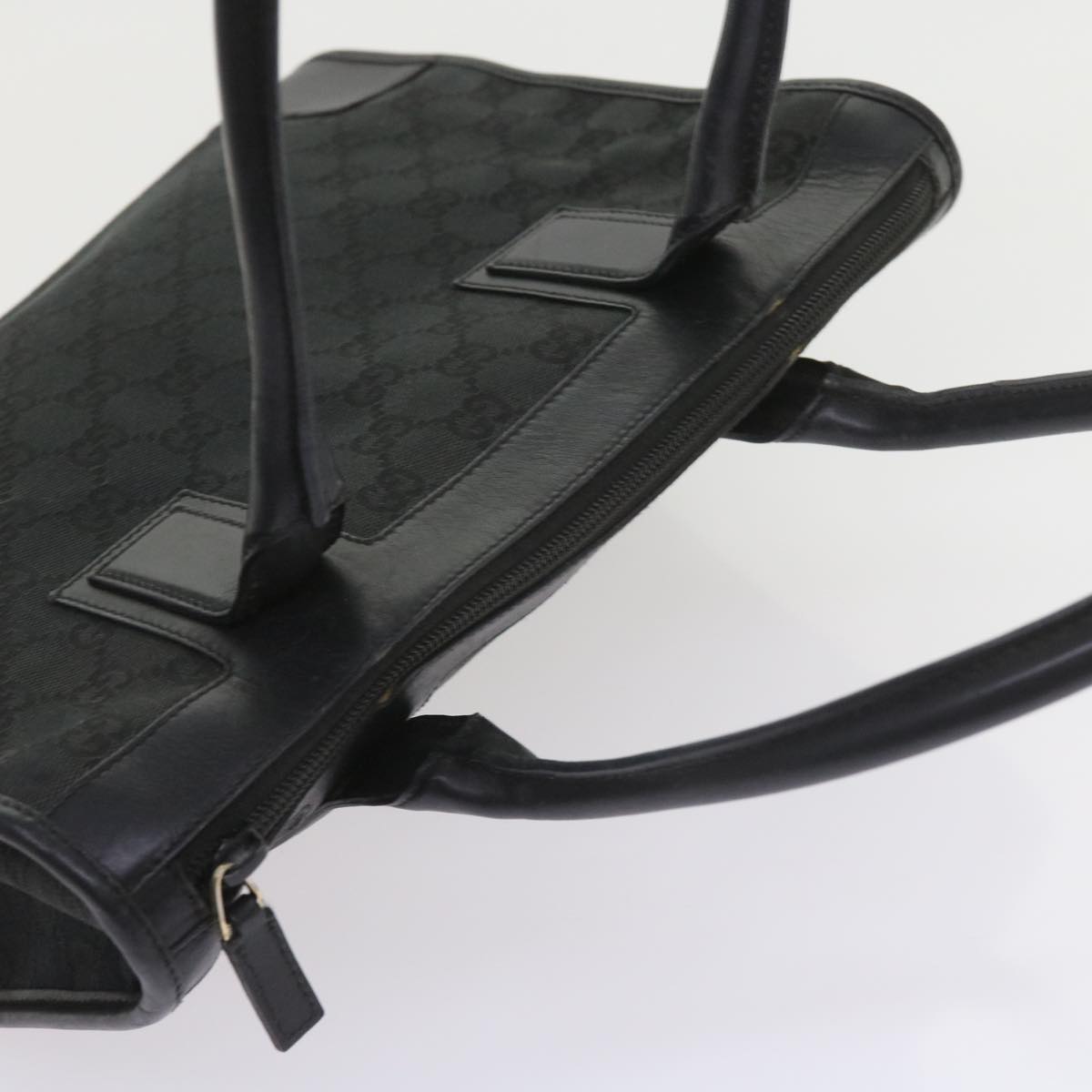 GUCCI GG Canvas Tote Bag Black 000 0855 002112  bs9819