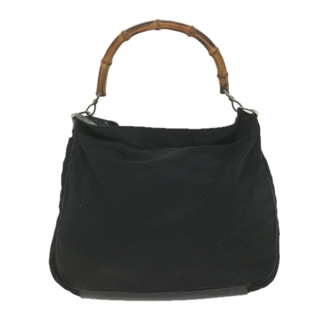 GUCCI Bamboo Shoulder Bag Canvas 2way Black 001 2123 1577  bs9929
