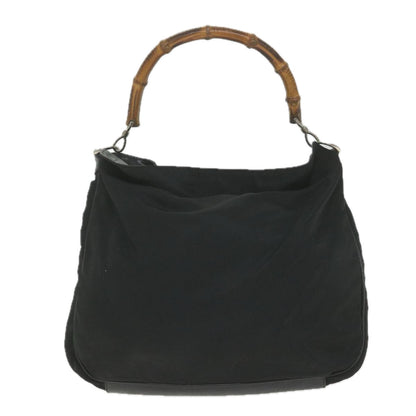 GUCCI Bamboo Shoulder Bag Canvas 2way Black 001 2123 1577  bs9929