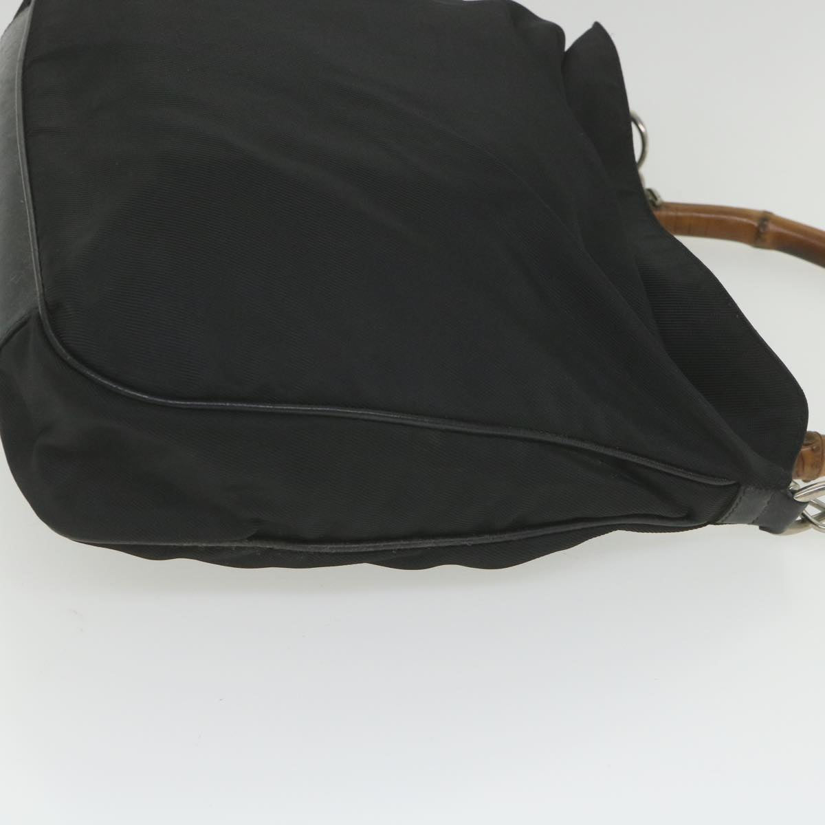 GUCCI Bamboo Shoulder Bag Canvas 2way Black 001 2123 1577  bs9929