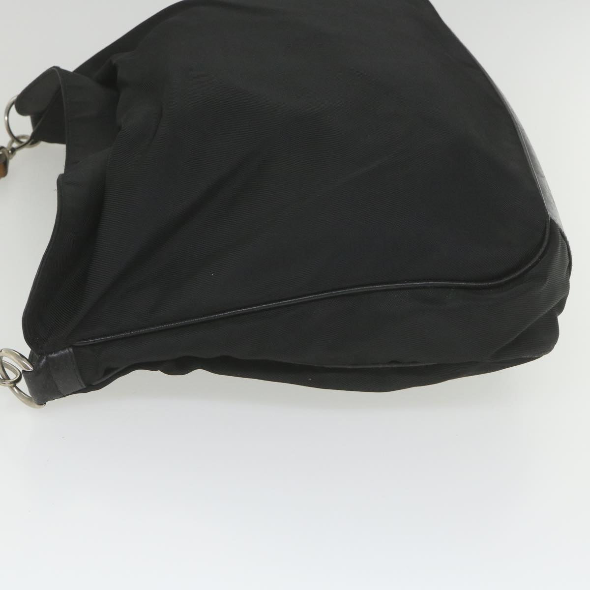 GUCCI Bamboo Shoulder Bag Canvas 2way Black 001 2123 1577  bs9929