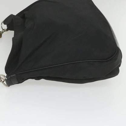 GUCCI Bamboo Shoulder Bag Canvas 2way Black 001 2123 1577  bs9929