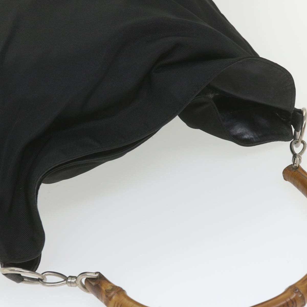 GUCCI Bamboo Shoulder Bag Canvas 2way Black 001 2123 1577  bs9929