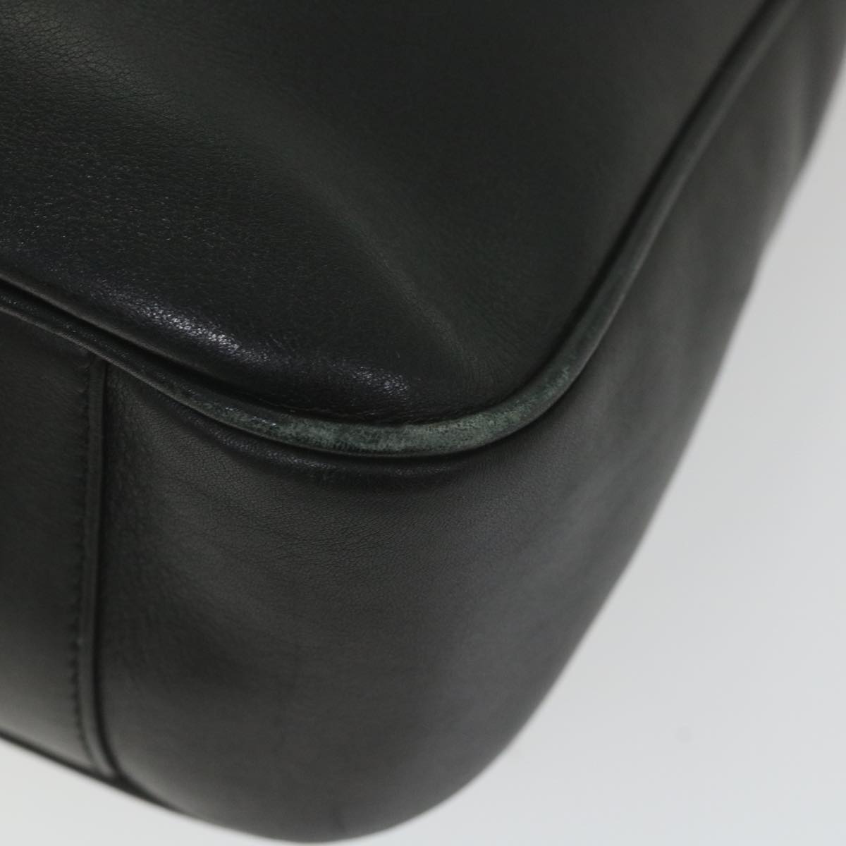 GUCCI Bamboo Shoulder Bag Leather 2way Black 001 1638  bs9938