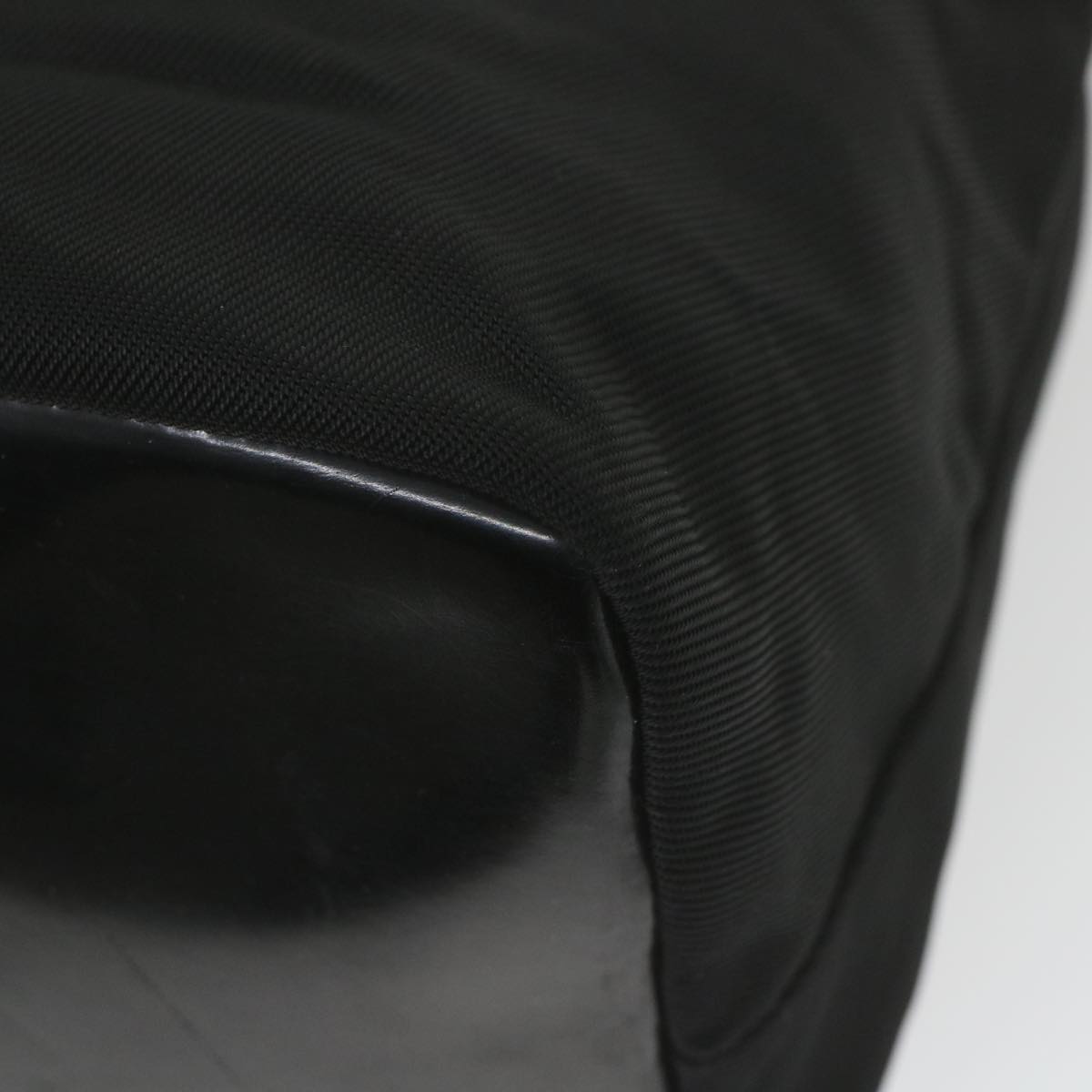 GUCCI Bamboo Shoulder Bag Nylon Black  bs9975