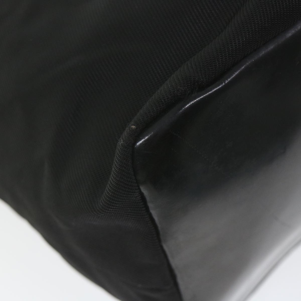 GUCCI Bamboo Shoulder Bag Nylon Black  bs9975