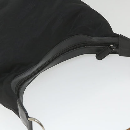 GUCCI Bamboo Shoulder Bag Nylon Black  bs9975
