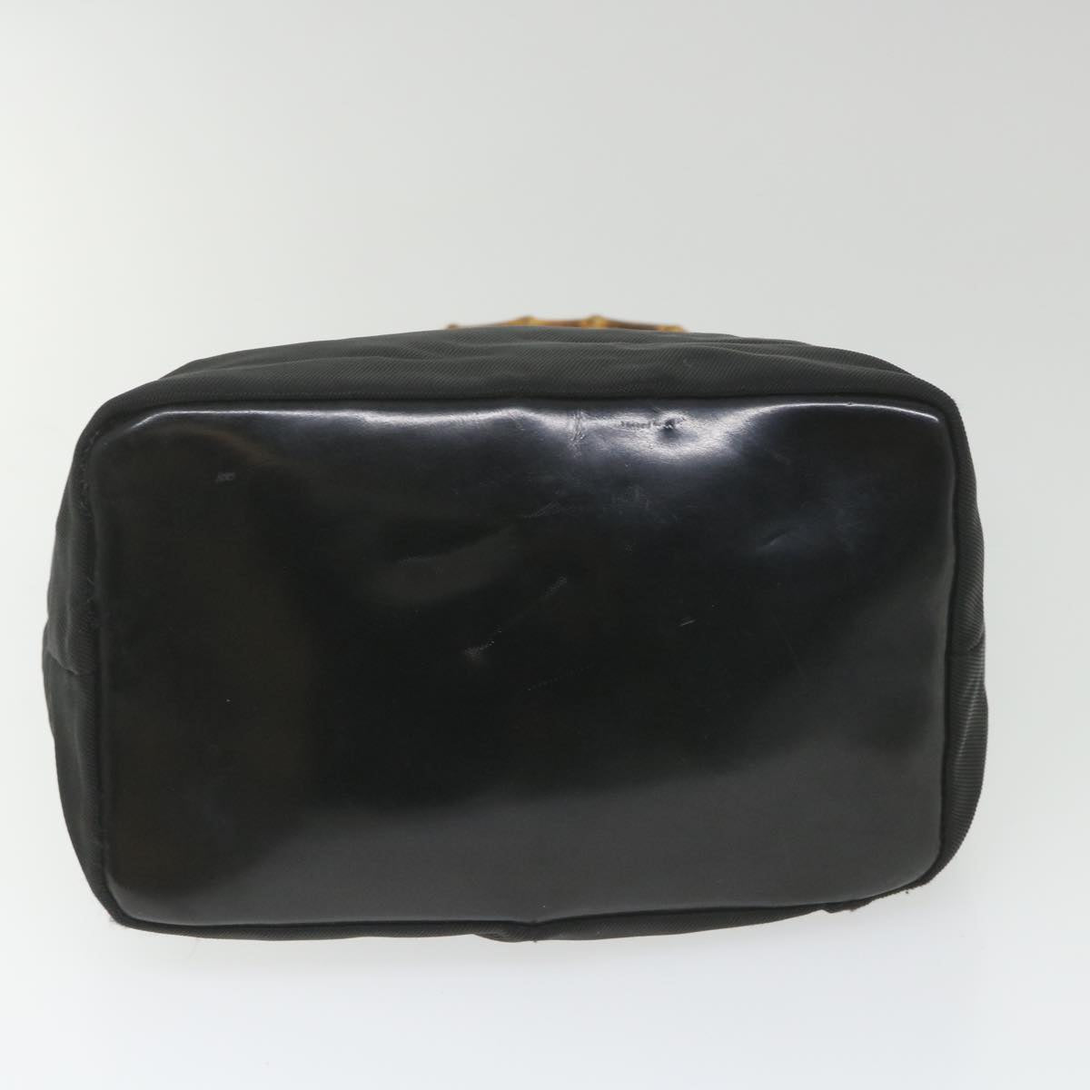 GUCCI Bamboo Shoulder Bag Nylon Black  bs9975
