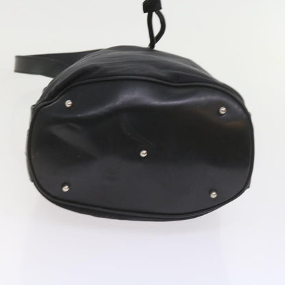 GUCCI Bamboo Shoulder Bag Nylon 2way Black  bs9976