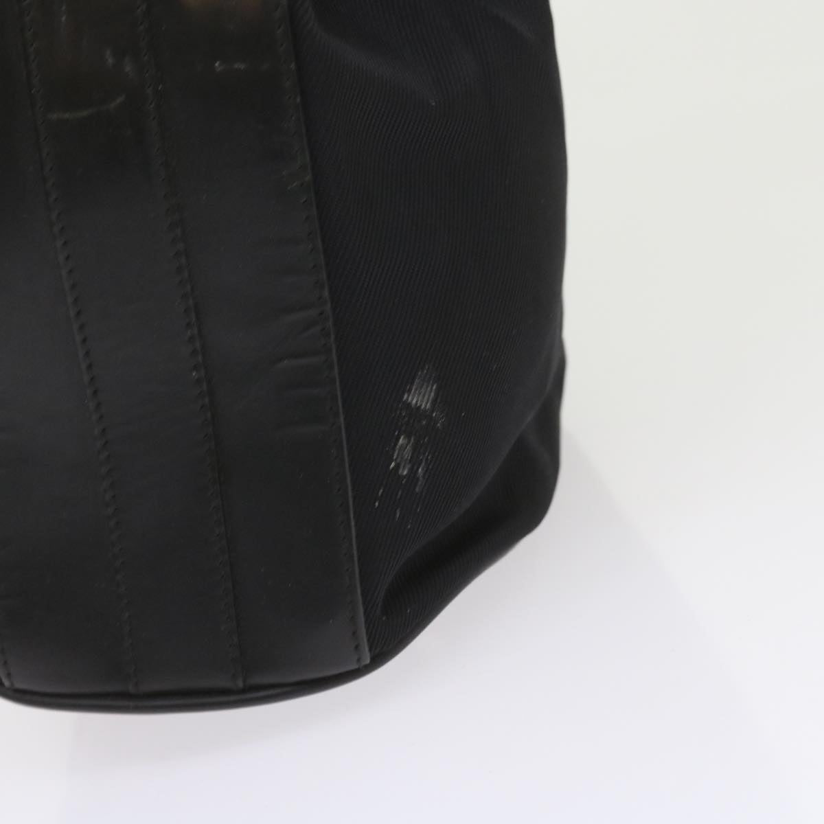 GUCCI Bamboo Shoulder Bag Nylon 2way Black  bs9976