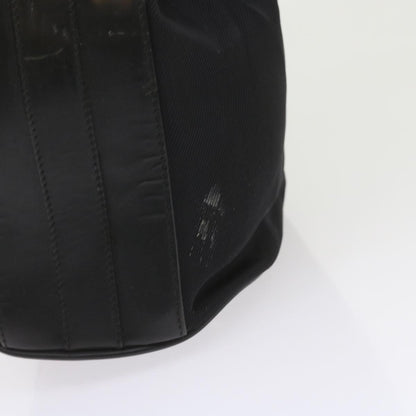 GUCCI Bamboo Shoulder Bag Nylon 2way Black  bs9976