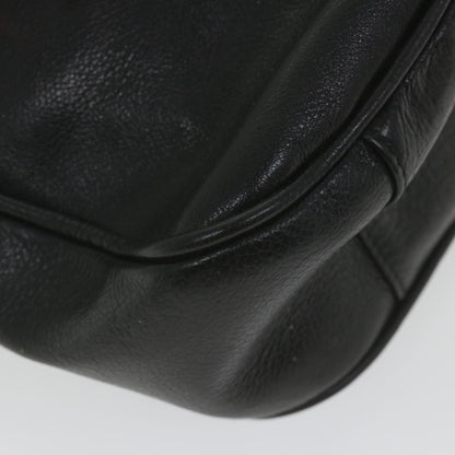 GUCCI Bamboo Shoulder Bag Leather 2way Black  bs9978