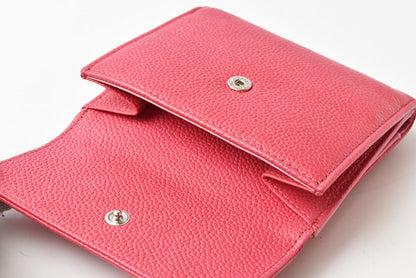 Chanel Caviar Skin Bifold Wallet Rose/Purple