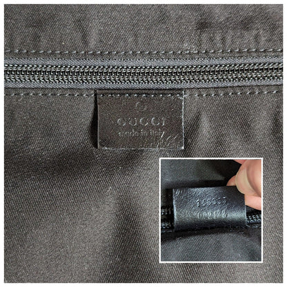Gucci Black Nylon GG Monogram Garment Hobo