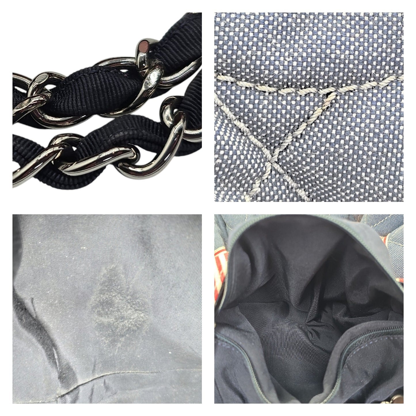 Chanel Vintage Denim Coco Cabas Drawstring Tote
