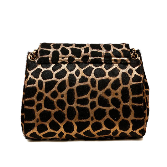 Chanel Black and Gold Giraffe Pattern Limited Edition