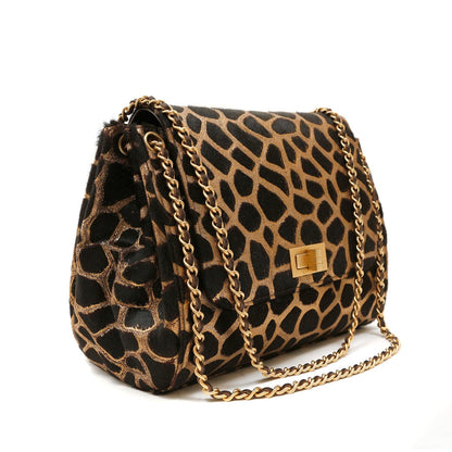 Chanel Black and Gold Giraffe Pattern Limited Edition