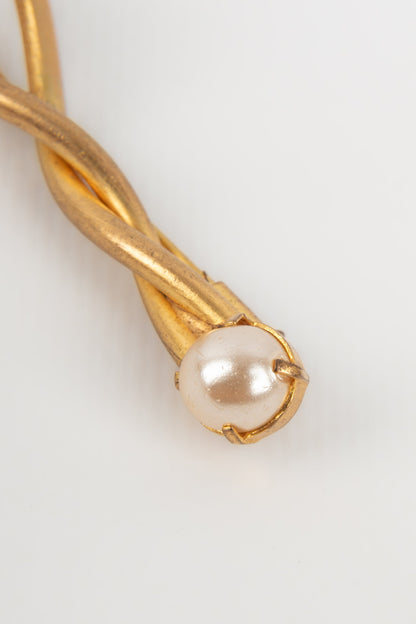 Broche dore Chanel