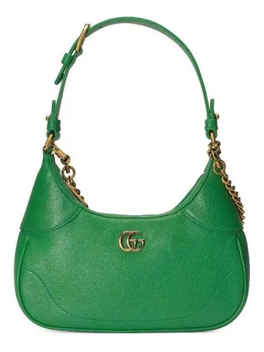 Gucci Aphrodite Small Logo Chain Shoulder Bag Green