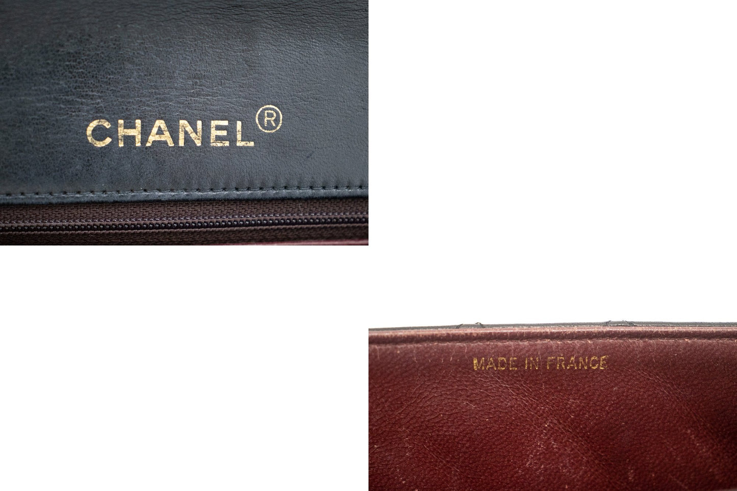 CHANEL Full Flap Chain Shoulder Bag Black Quilted Lambskin Purse j65