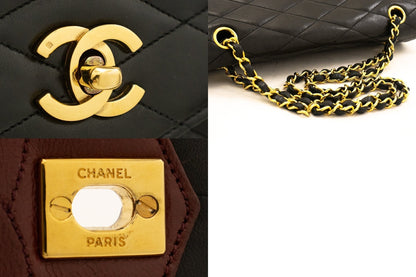 CHANEL Vintage Envelope Chain Shoulder Bag Flap Quilted Lambskin k32