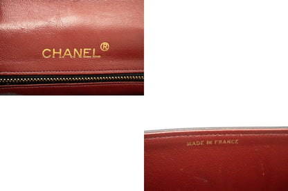 CHANEL Vintage Envelope Chain Shoulder Bag Flap Quilted Lambskin k32