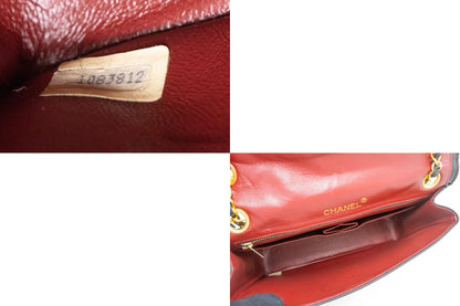 CHANEL Vintage Envelope Chain Shoulder Bag Flap Quilted Lambskin k32