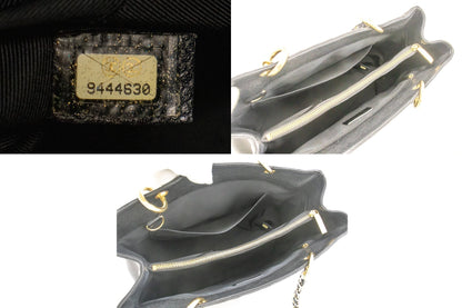 CHANEL Caviar GST 13" Grand Shopping Tote Chain Shoulder Bag Black j25