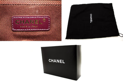 Chanel 2015 Chevron V-Stitch Leather Chain Flap Shoulder Bag i80