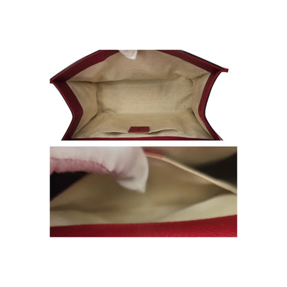 Gucci Calfskin Small GG Marmont Top Handle Bag