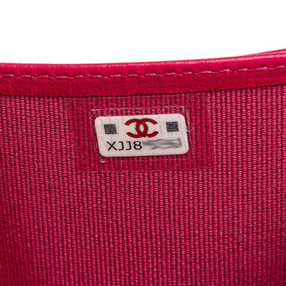 Chanel Caviar Skin Matelasse Coco Mark Classic Small Flap Wallet
