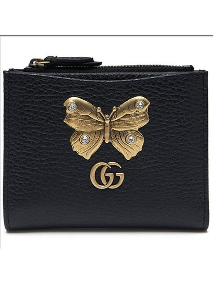 Gucci Butterfly Card Wallet Black