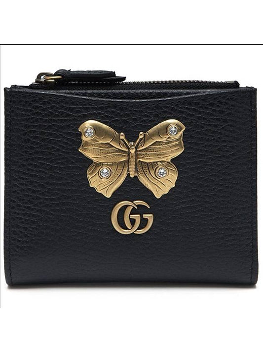 Gucci Butterfly Card Wallet Black