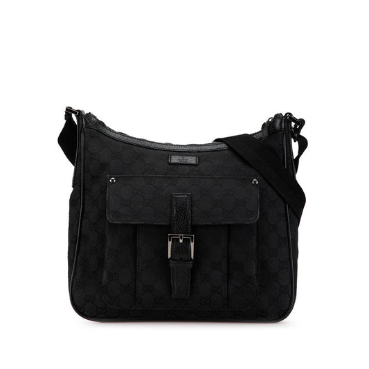 Gucci Canvas Leather Messenger Bag