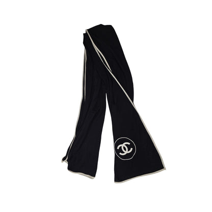 Chanel CC Logo Cashmere Silk Scarf