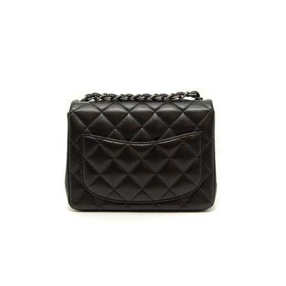 Chanel Quilted Lambskin Square Mini Black