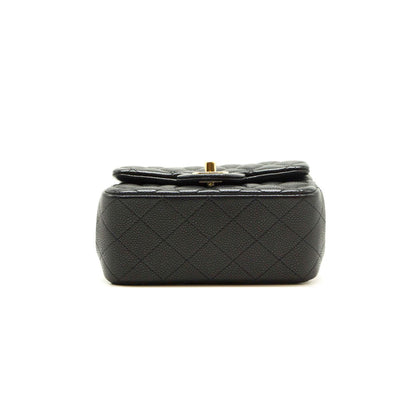 Chanel Quilted Caviar Leather Mini Square Flap Bag