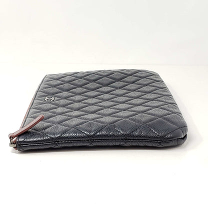 Chanel CC Caviar Quilted Cosmetic / Clutch Bag