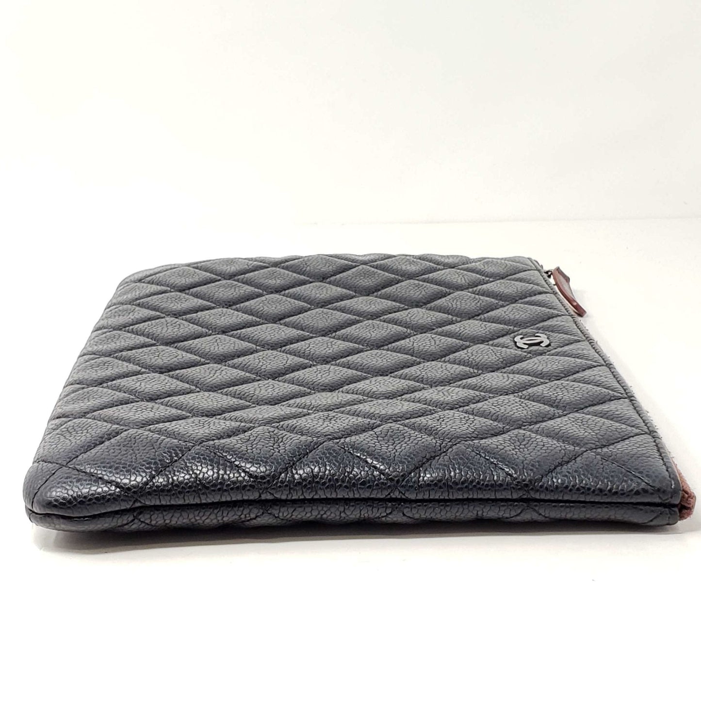 Chanel CC Caviar Quilted Cosmetic / Clutch Bag