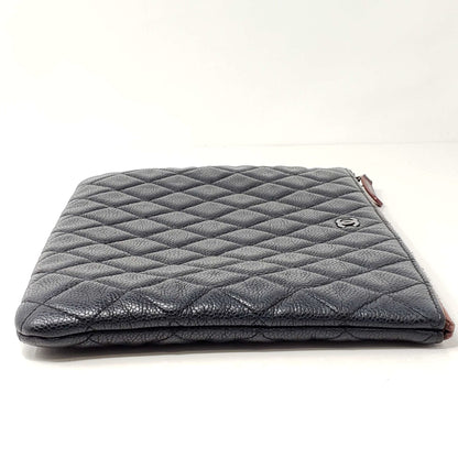 Chanel CC Caviar Quilted Cosmetic / Clutch Bag