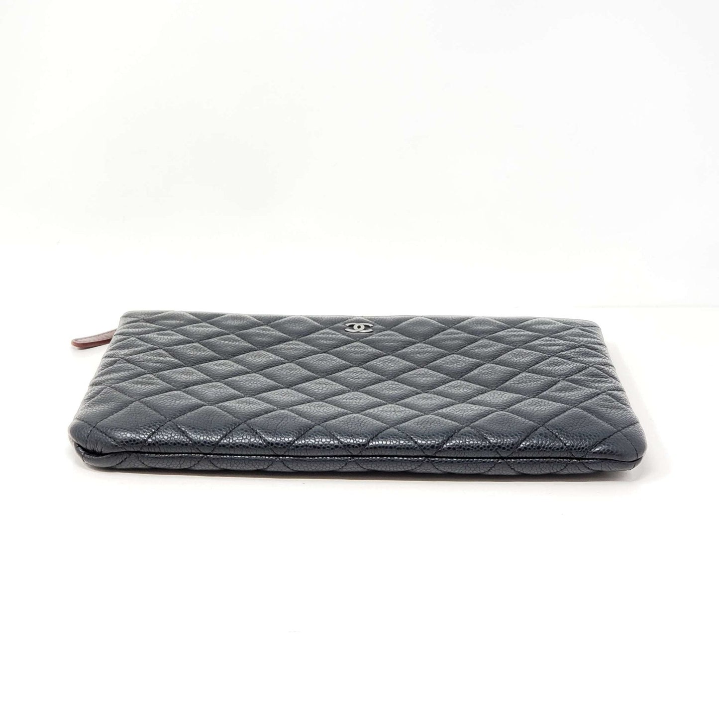 Chanel CC Caviar Quilted Cosmetic / Clutch Bag