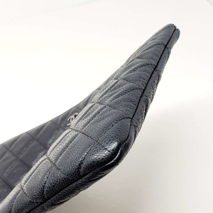 Chanel CC Caviar Quilted Cosmetic / Clutch Bag