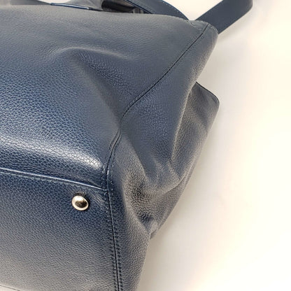 Chanel CC Executive Calfskin Navy Blue Shoulder Bag