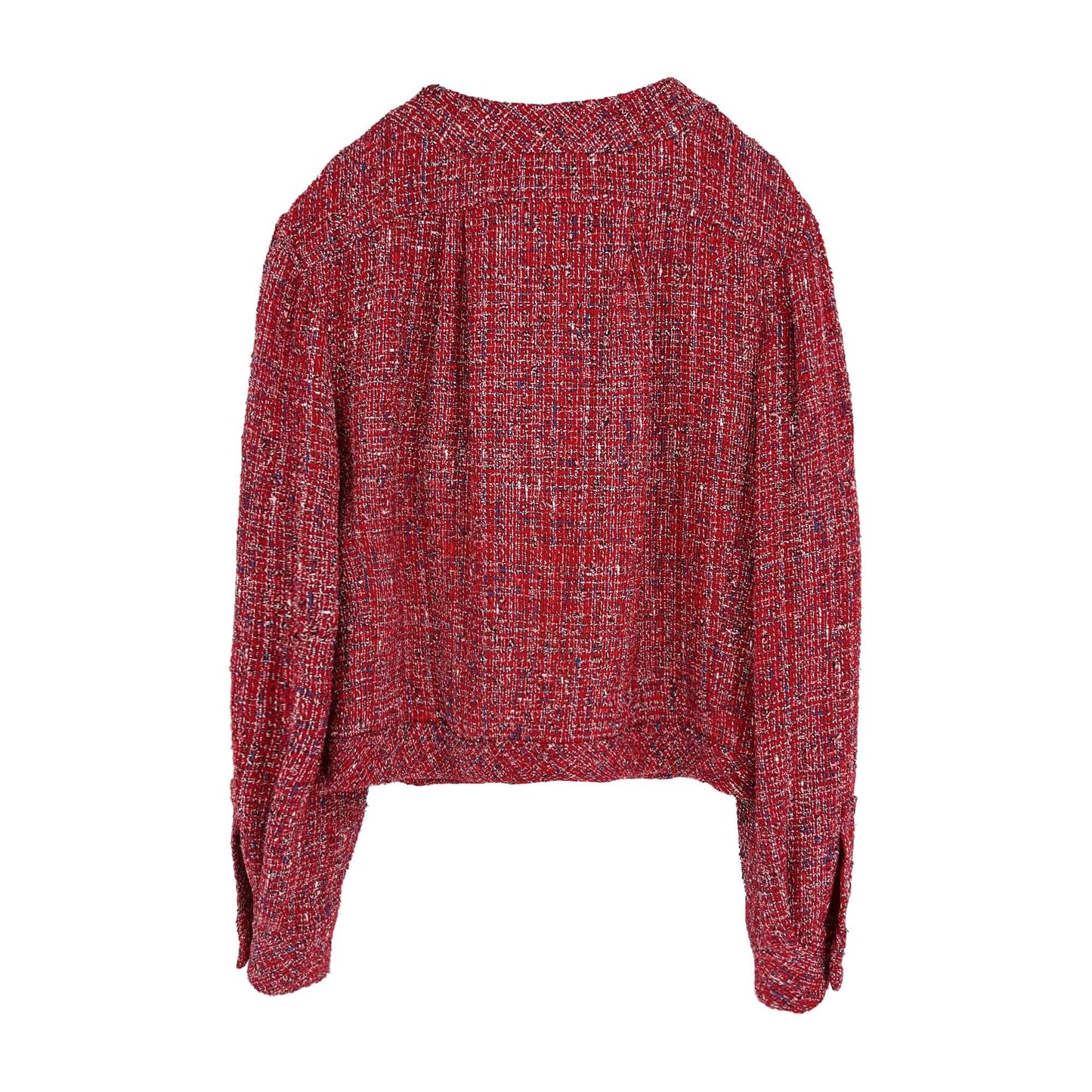 Chanel scarlet red tweed jacket 2019 spring collection